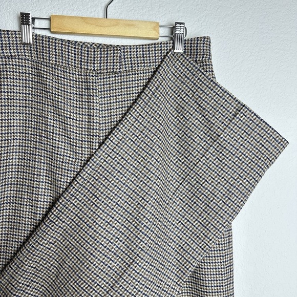 J. McLaughlin Pants - J. Mclaughlin Broderick Houndstooth‎ Wool-Blend Trousers Womens 4 Italian Fabric